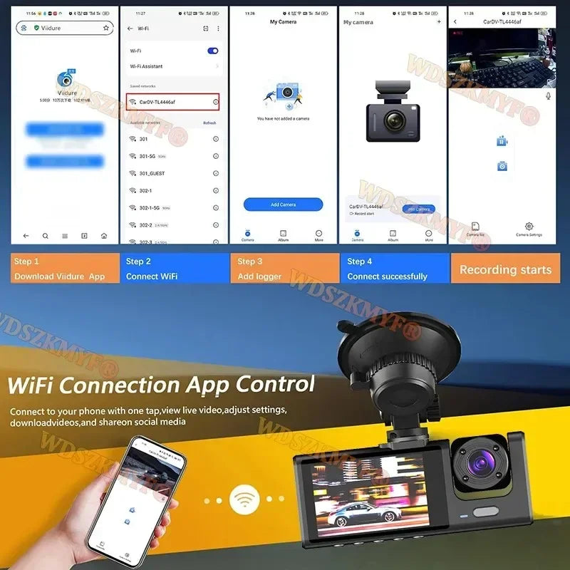 WiFi Dash Cam 2u1 вЂ“ Prednja + StraЕѕnja – fotografija 3