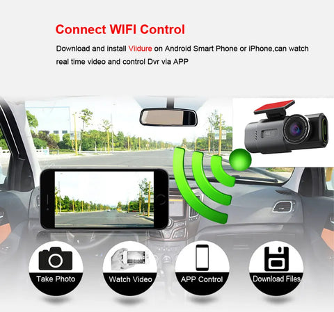 4K Dash Cam Auto Kamera s GPS-om i WiFi-jem | Prednja + Stražnja Kamera