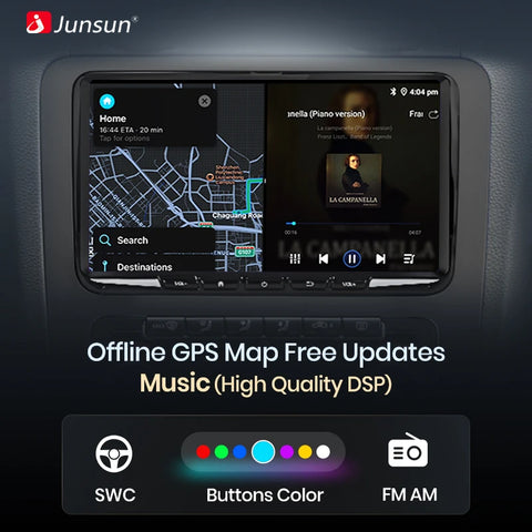 VW ” Smart CarPlay + Android Auto Ekran – Full Touch