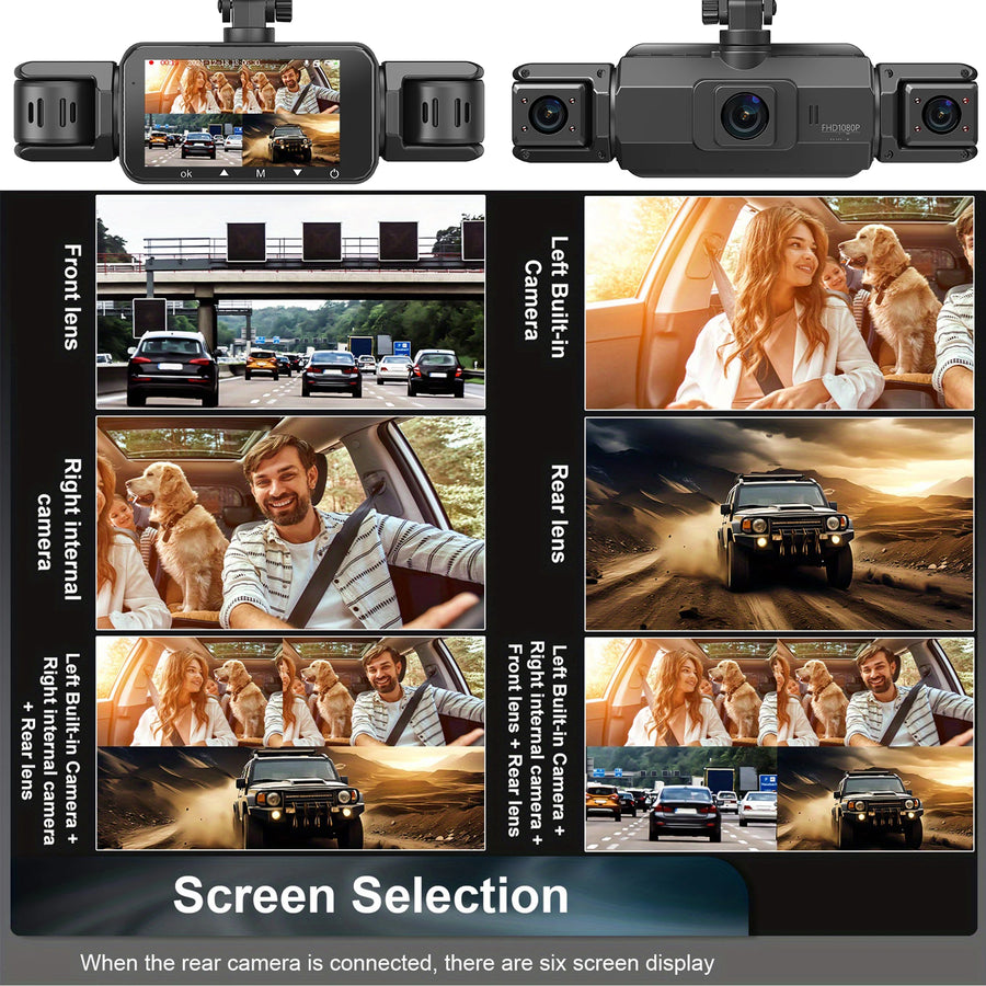 4CH WiFi Dash Cam Auto Kamera s 4 Kamere i NoД‡nim Snimanjem – fotografija 10