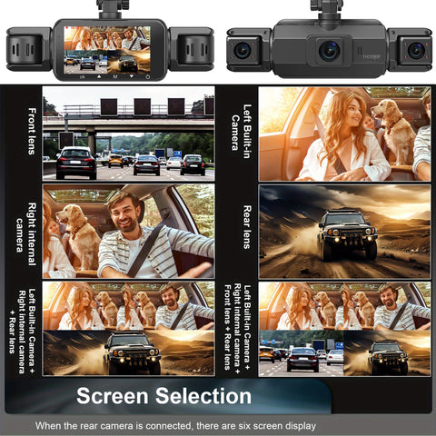 4CH WiFi Dash Cam Auto Kamera s 4 Kamere i Noćnim Snimanjem
