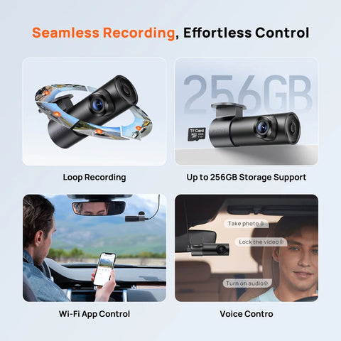 70mai M310 Plus 2K Dash Cam Auto Kamera s WiFi-jem