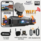 4CH WiFi Dash Cam Auto Kamera s 4 Kamere i Noćnim Snimanjem
