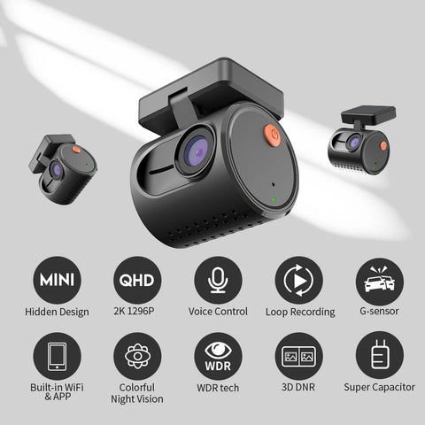 KAWA MINI 3 2K Auto Kamera s WiFi-jem