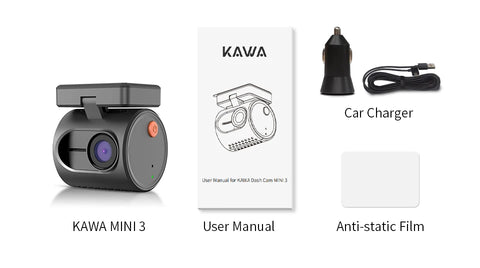 KAWA MINI 3 2K Auto Kamera s WiFi-jem