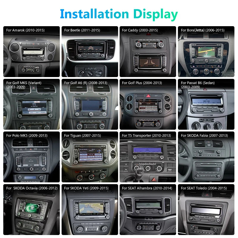 VW 10 вЂќ Smart CarPlay + Android Auto Ekran вЂ“ Full Touch – fotografija 3