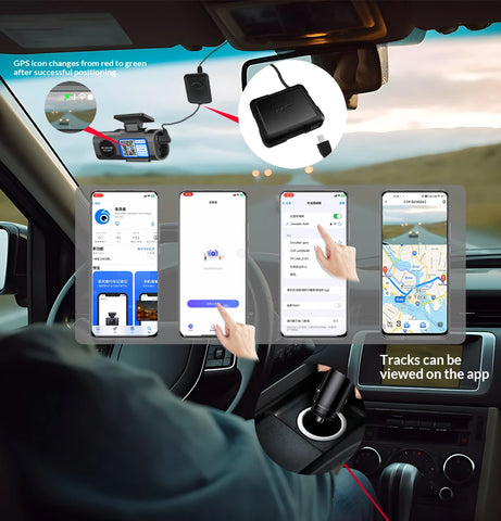 4K Dash Cam Auto Kamera s GPS-om i WiFi-jem | Prednja + Stražnja Kamera