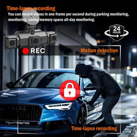 4CH WiFi Dash Cam Auto Kamera s 4 Kamere i Noćnim Snimanjem