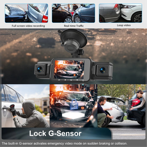 4CH WiFi Dash Cam Auto Kamera s 4 Kamere i Noćnim Snimanjem