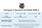 KAWA MINI 3 2K Auto Kamera s WiFi-jem