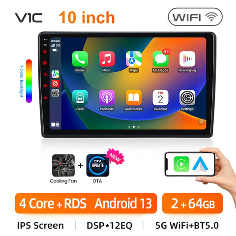 VW ” Smart CarPlay + Android Auto Ekran – Full Touch